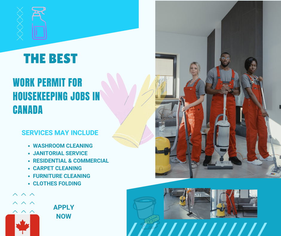 Work Permit for Housekeeping Jobs in Canada